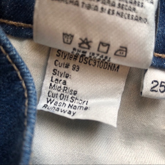 WILDFOX Lara Mid Rise Denim Cutoff Shorts - Picture 6 of 6